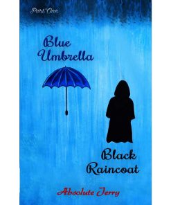 Blue Umbrella Black Raincoat