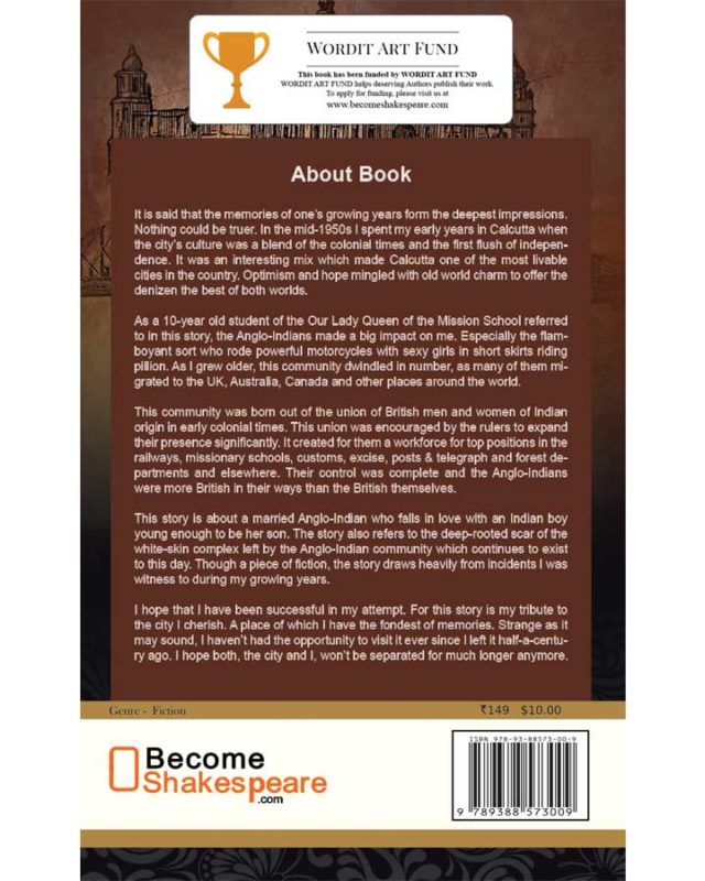 An anglo indian in love rear cover